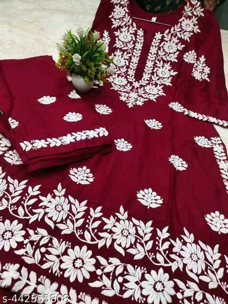 Elegant Embroidered Kurta Set