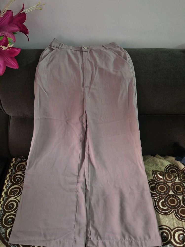 Light Purple Wide Leg formal Pants