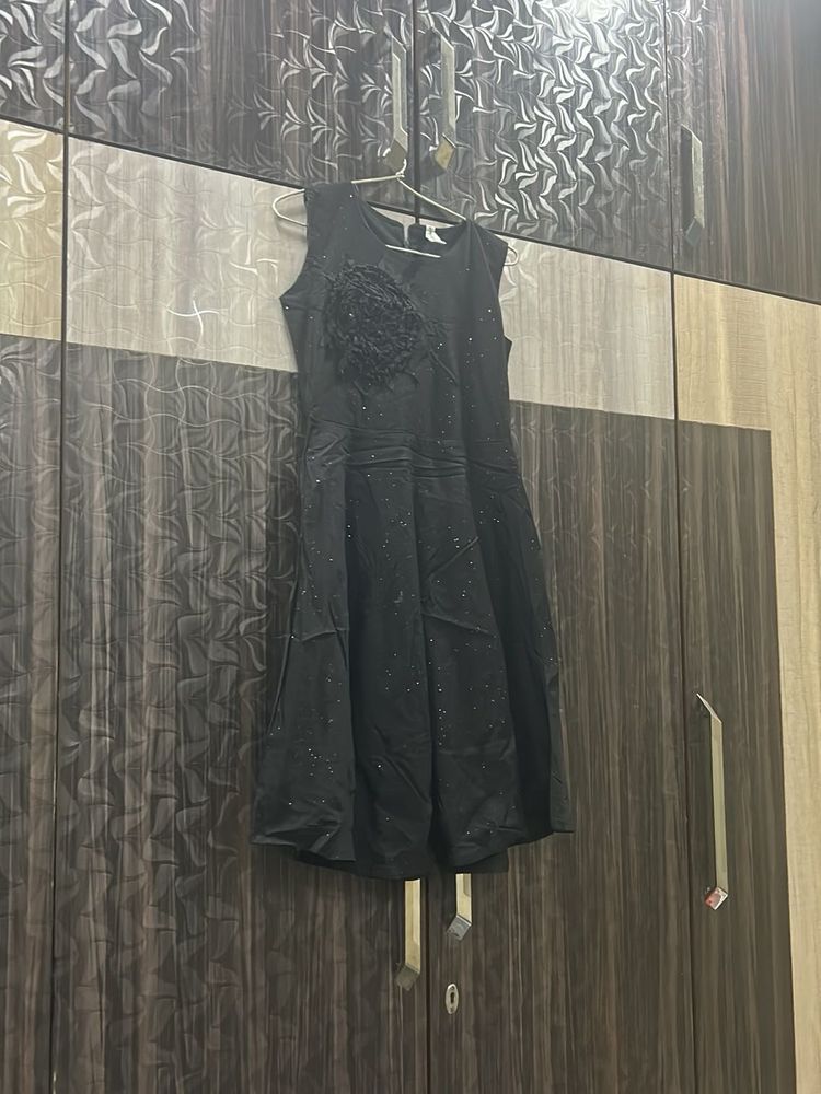 Chic Black Sparkle one piece dress