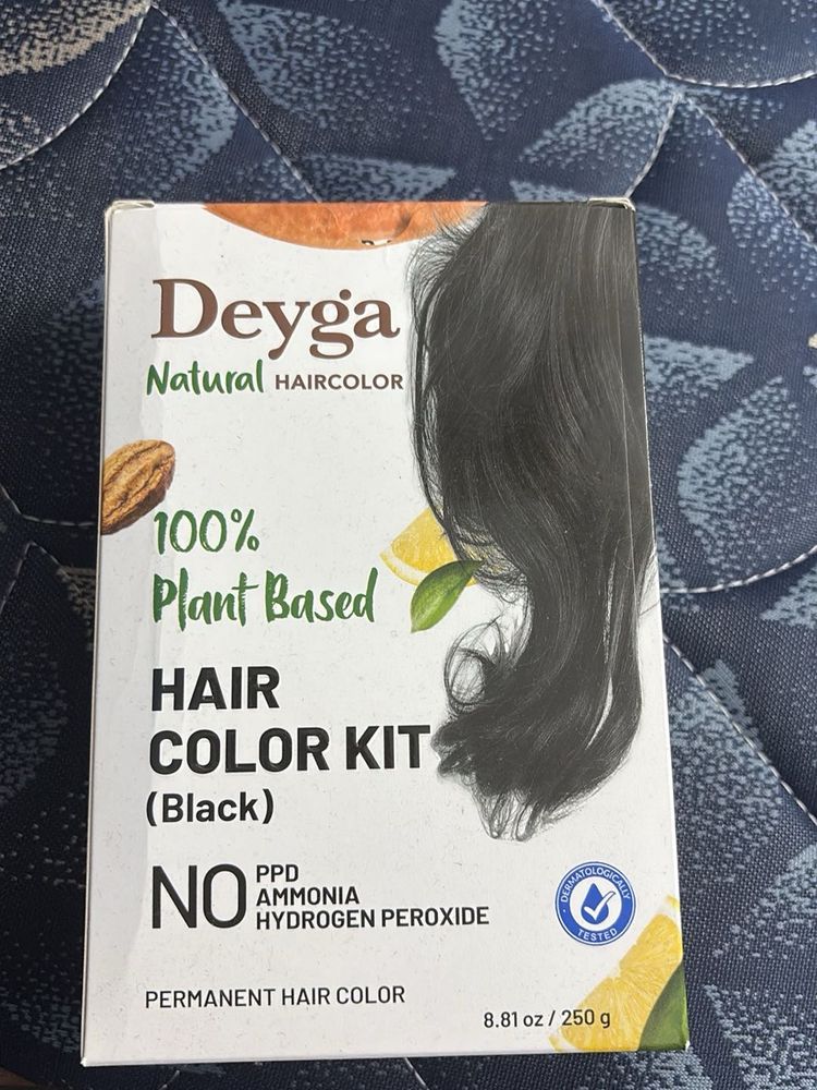 Deyga Natural Black Hair Color Kit