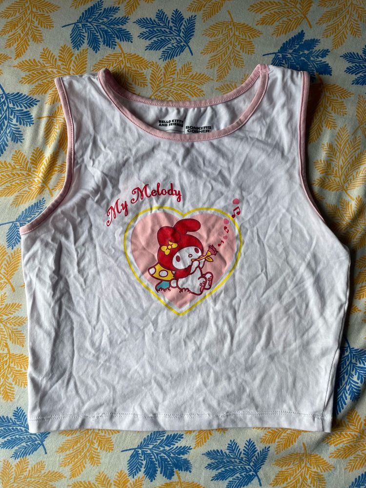 Cute My Melody Graphic Tank Top