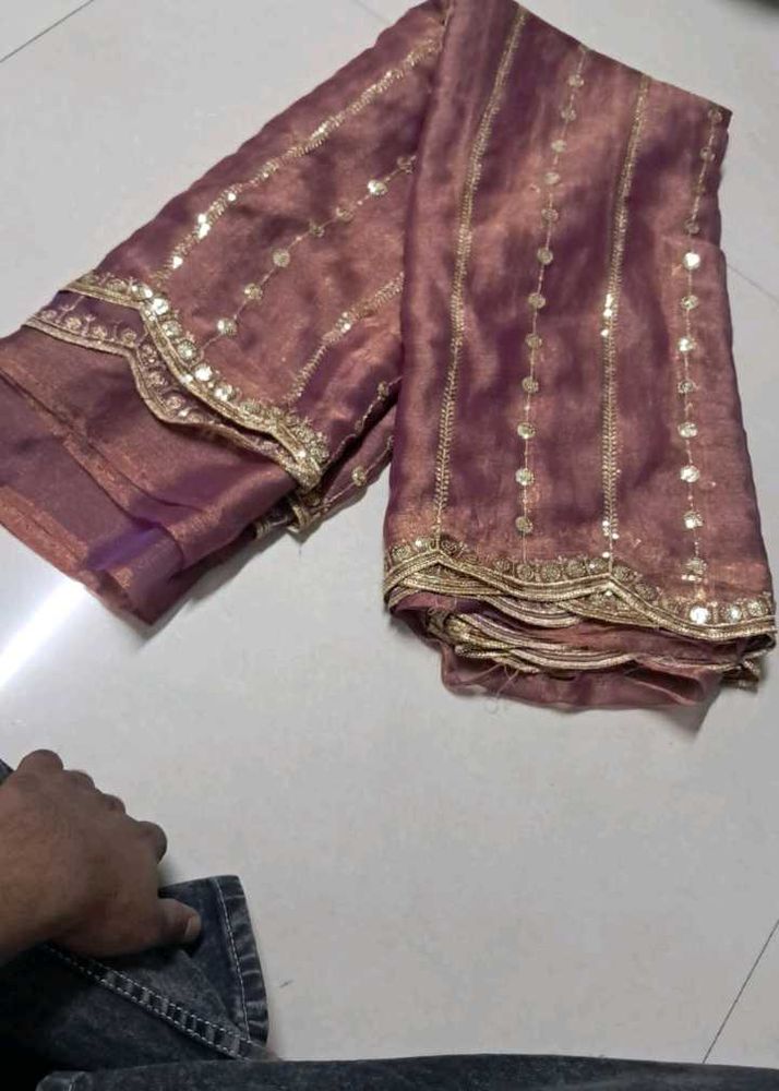Elegant Embroidered Saree
