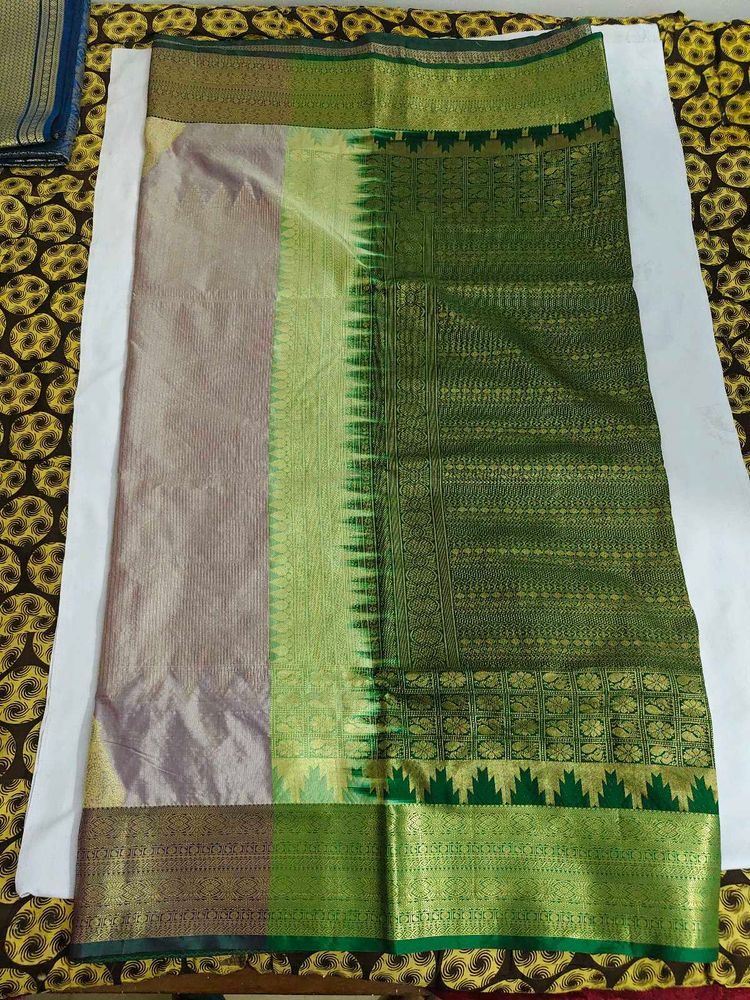 Elegant Green Kanchipuram Silk Saree