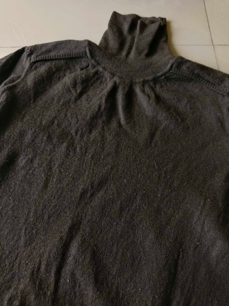 Dark Turtleneck Sweater