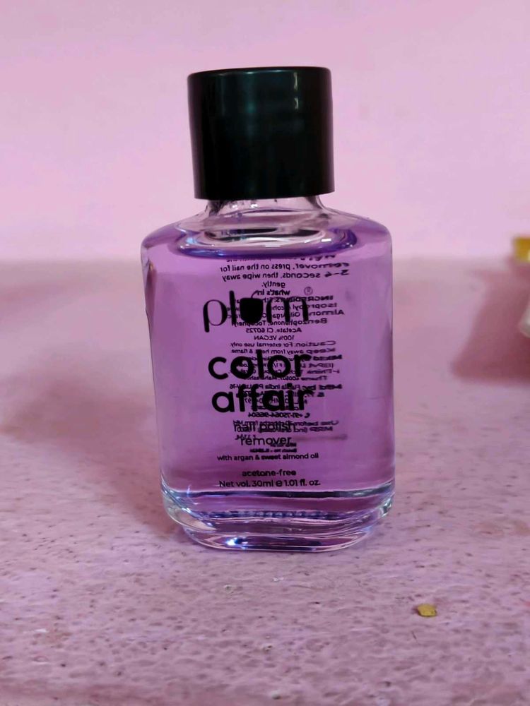 Plum Color Affair Nail Polish Remover | Acetone-fr