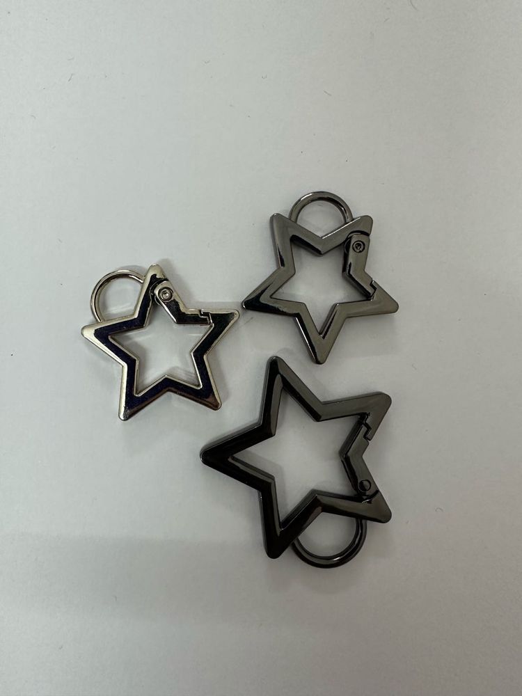 3 pcs Star Caribiner key chain