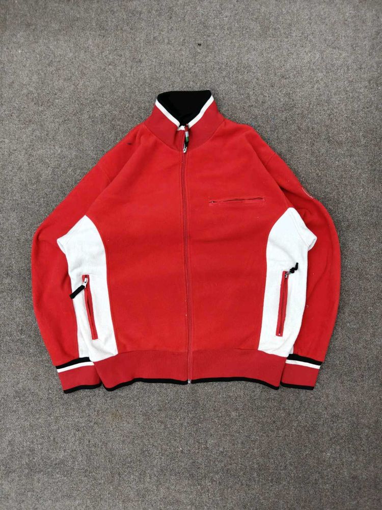 Red &amp; White Track Jacket