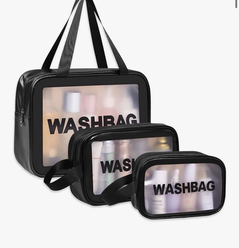 Washbag Set - 3 Piece Travel Organizers