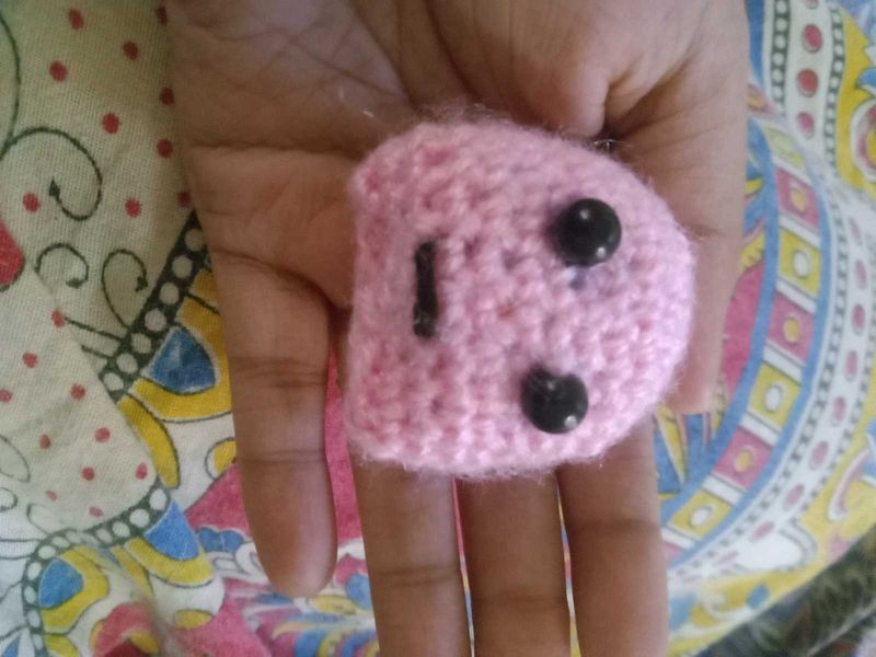 Handmade Pink Ghost Crochet Keychain 👻💖