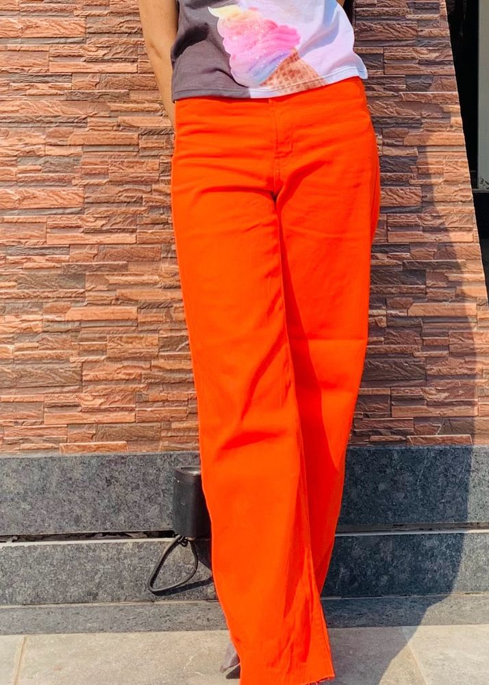 H&amp;M Orange Jeans