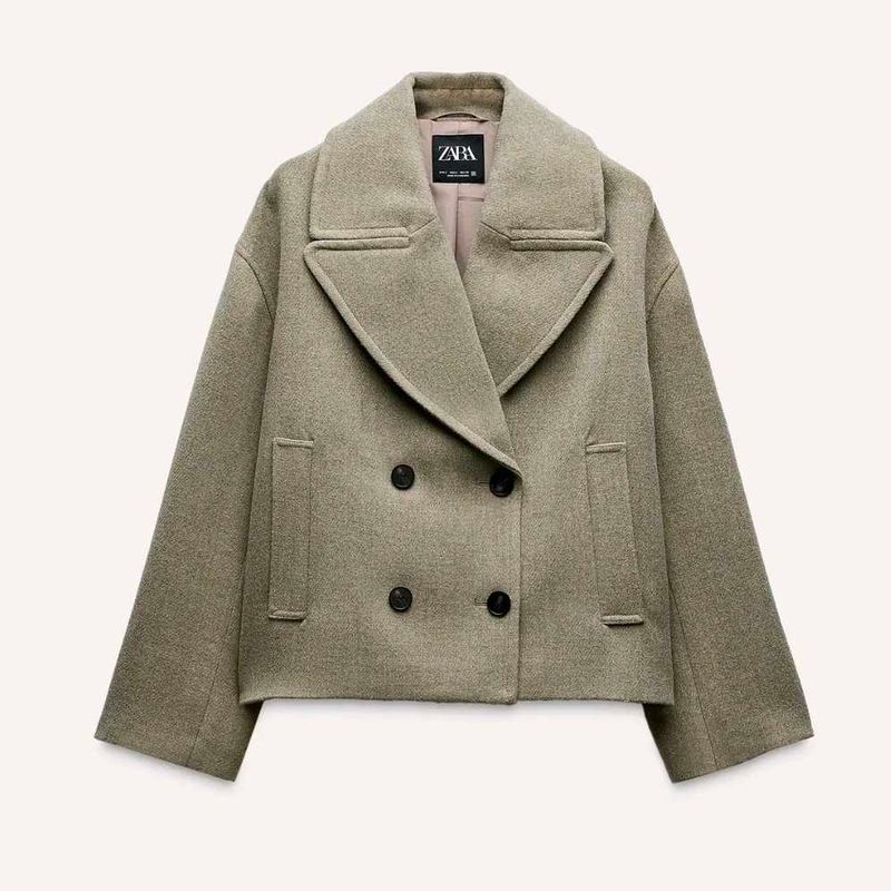 Zara Double Breasted Coat