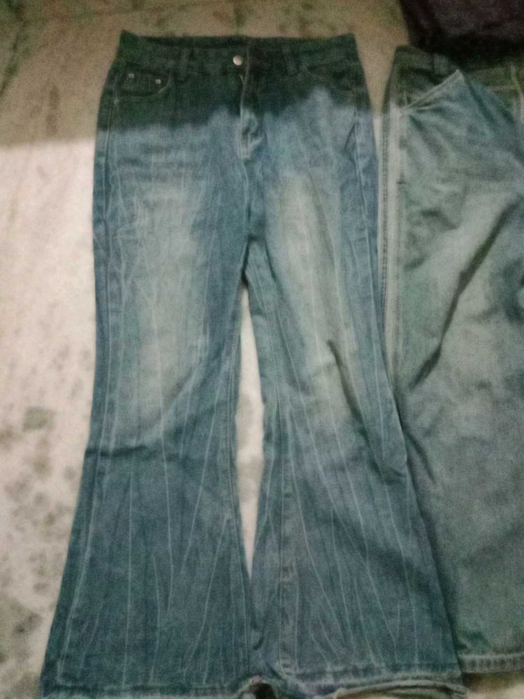 Flared Blue Jeans 2 pair