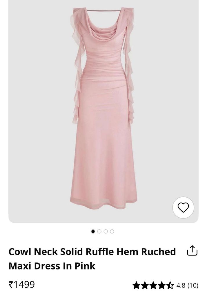 Pink Ruffle Maxi Dress