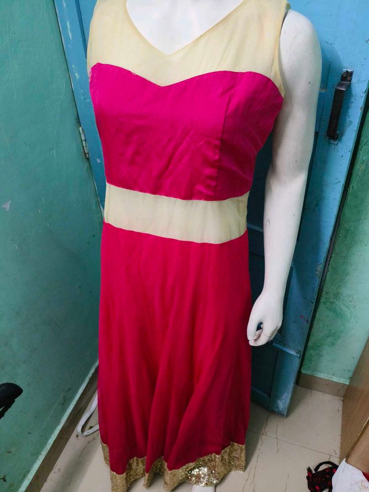 Anarkali Front Open Dress