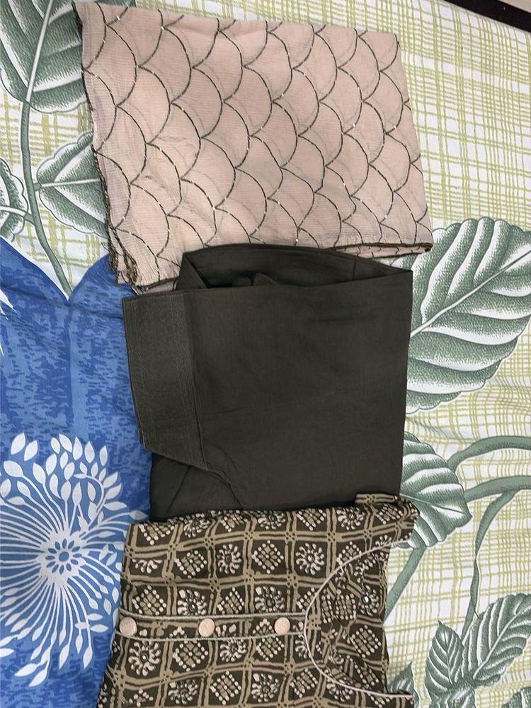 stiched salwar suit with dupatta