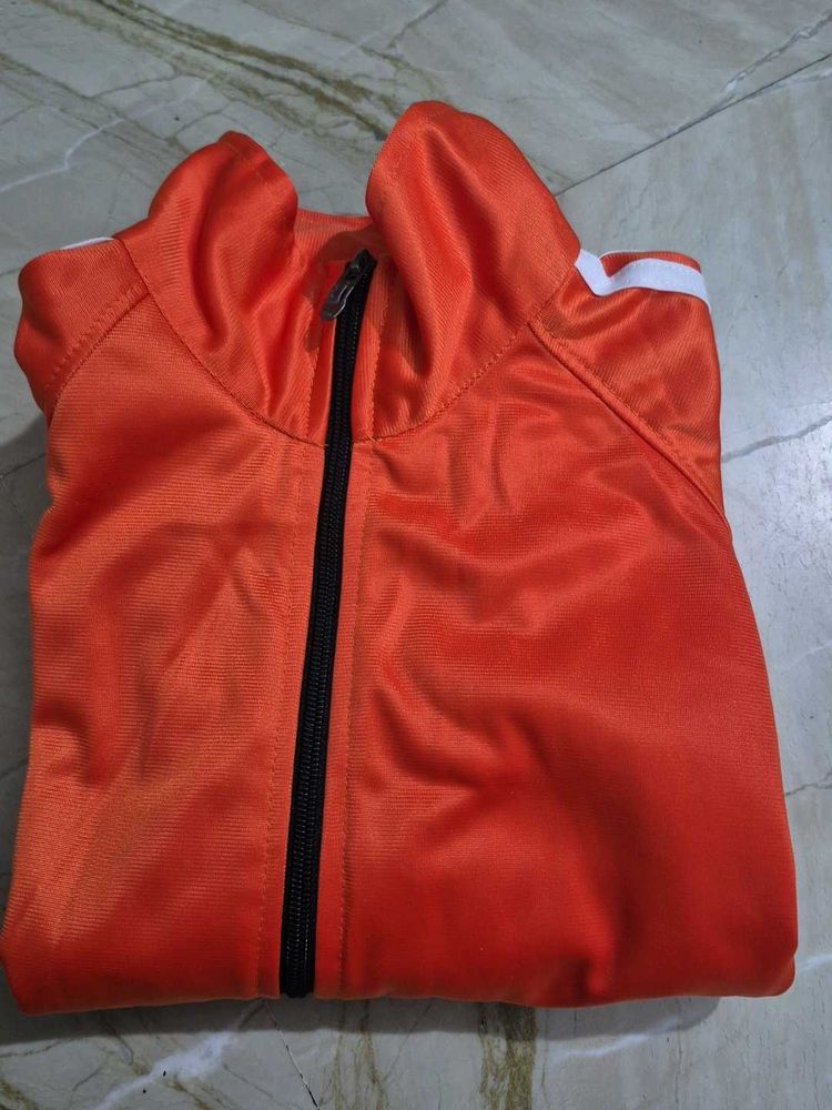 Vibrant Orange Track Jacket