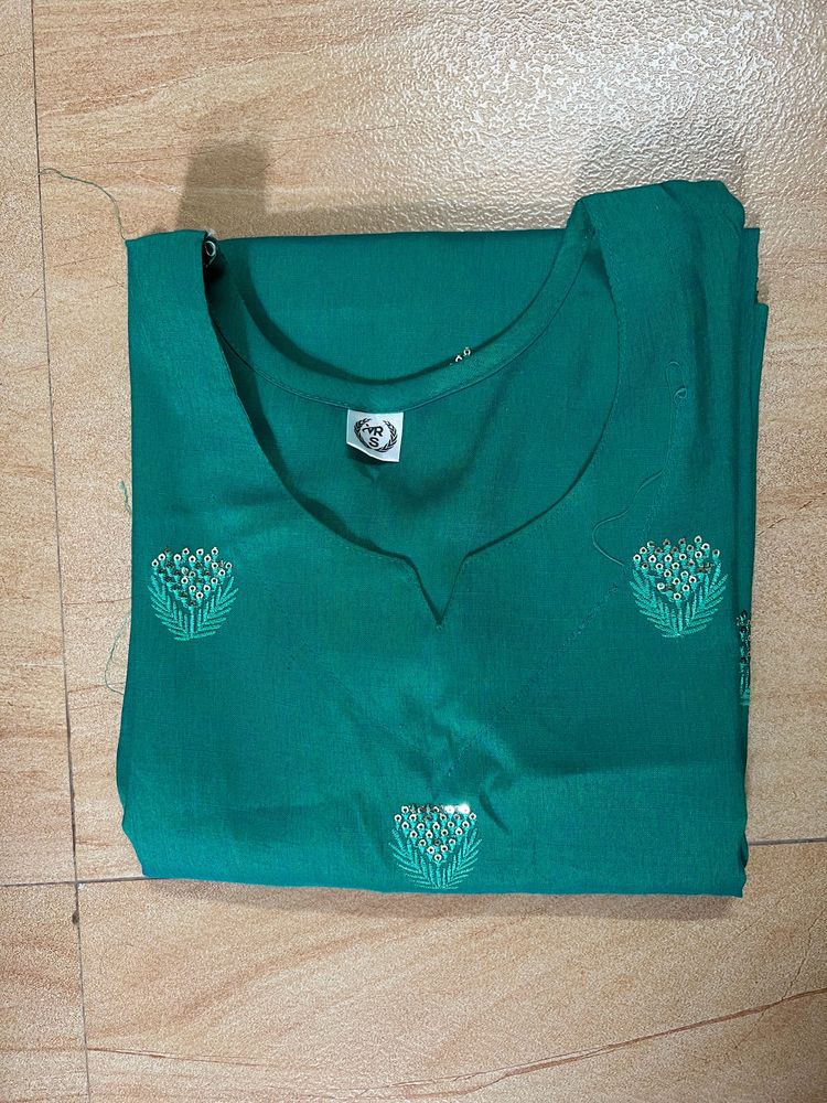 Gorgeous Sea Green Shinning Kurta