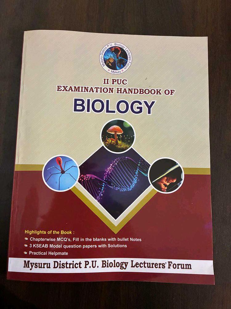 2nd puc karnataka board- biology handbook 🐞