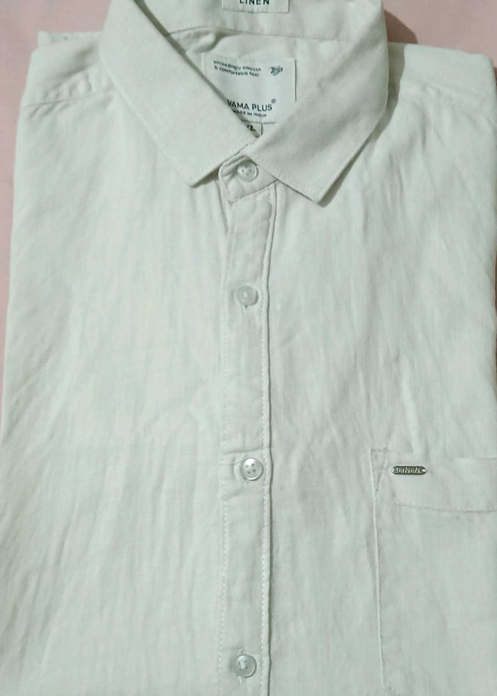 Men's Linen Blend Casual Shirt