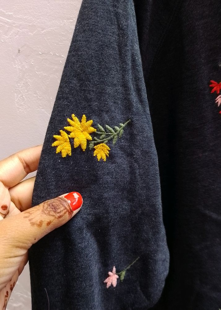 Resham Work Wool Top