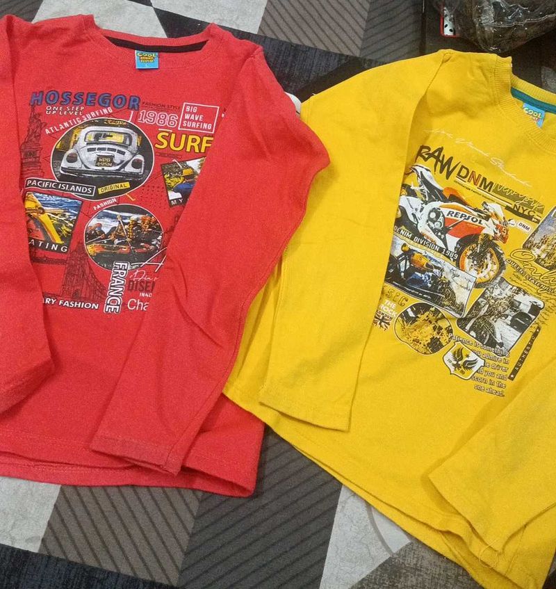 Cute Boys Long Sleeve  woolen T-Shirts Pack