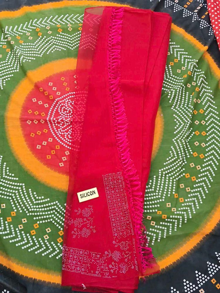 Gorgeous Red Embellished Dupatta