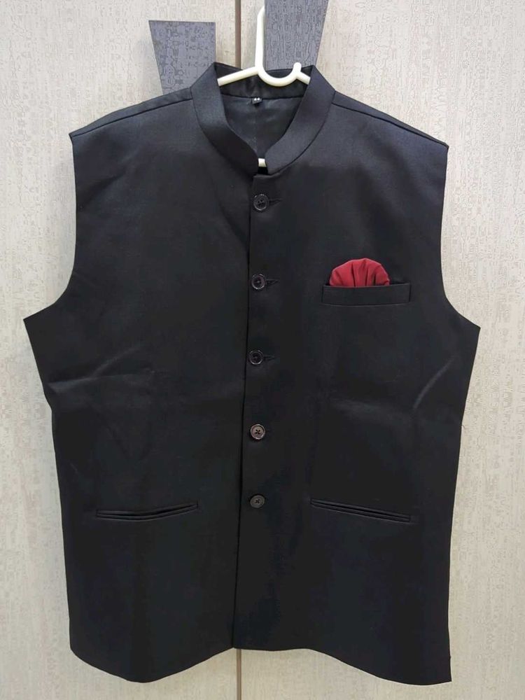 Men's Black Nehru Jacket