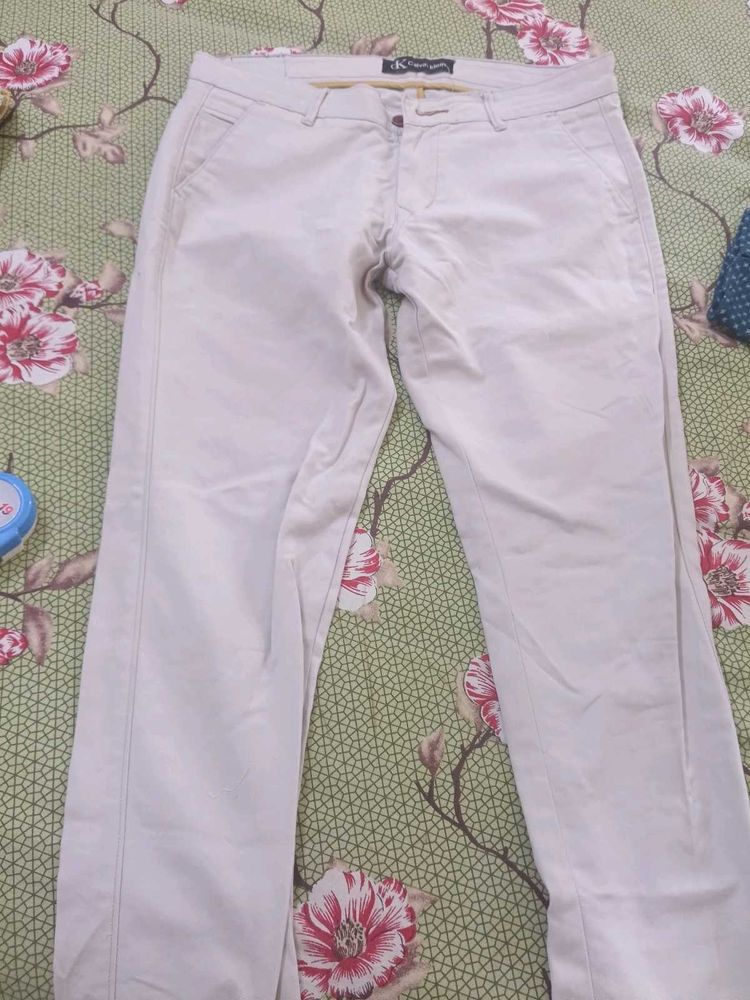 Calvin Klein Beige Chinos in 34 waist