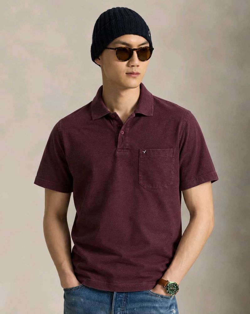 Men's Burgundy Polo Shirt