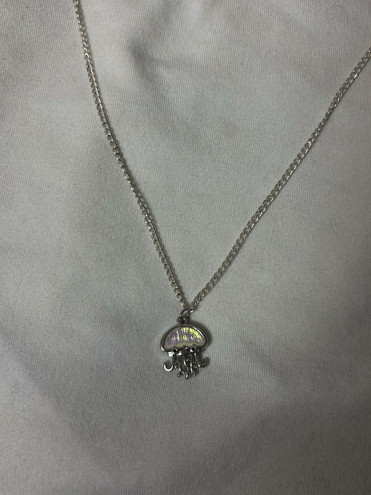 Cute Jellyfish Pendant Necklace