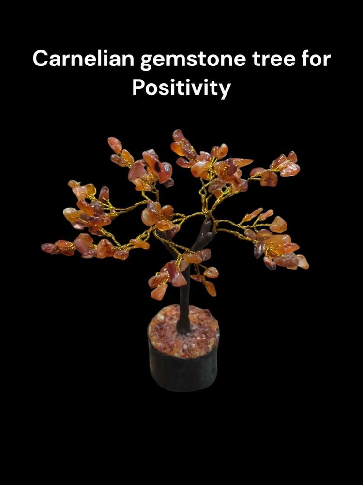 Carnelian Gemstone 100 Chips Tree For Positivity