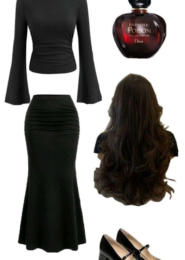 Black mermaid skirt