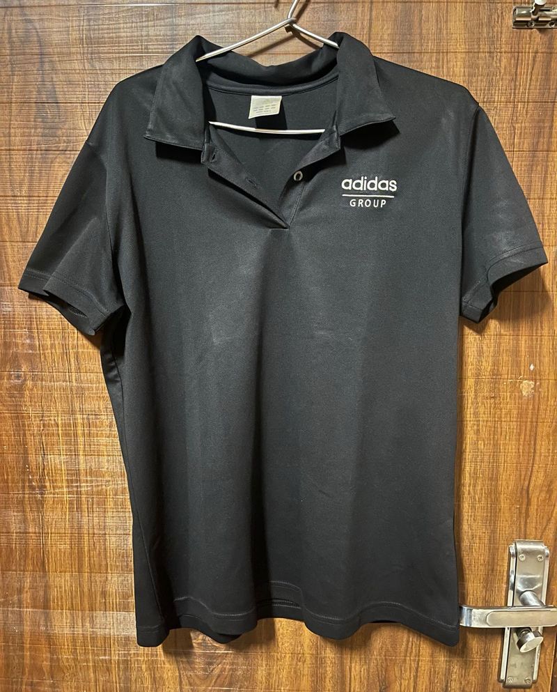 Adidas Group Black Polo Shirt