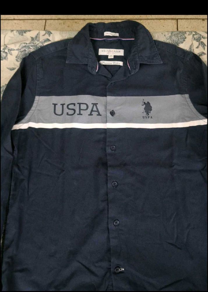 US Polo Assn. Men's Navy Blue Shirt