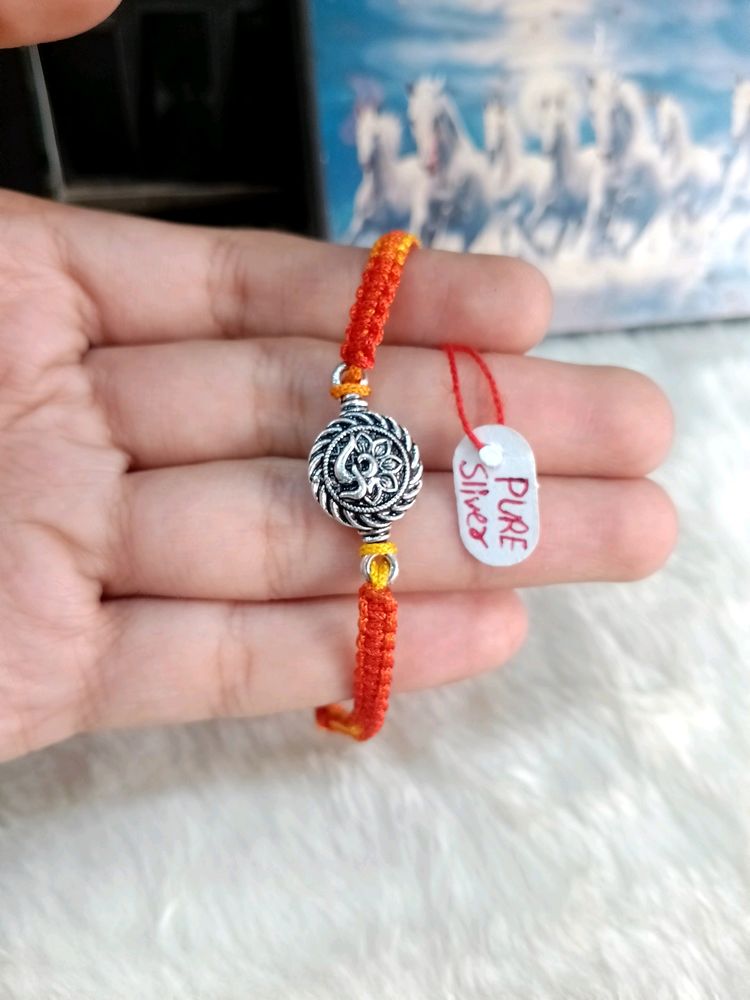 Om Rakhi Pure Silver (1 pec)