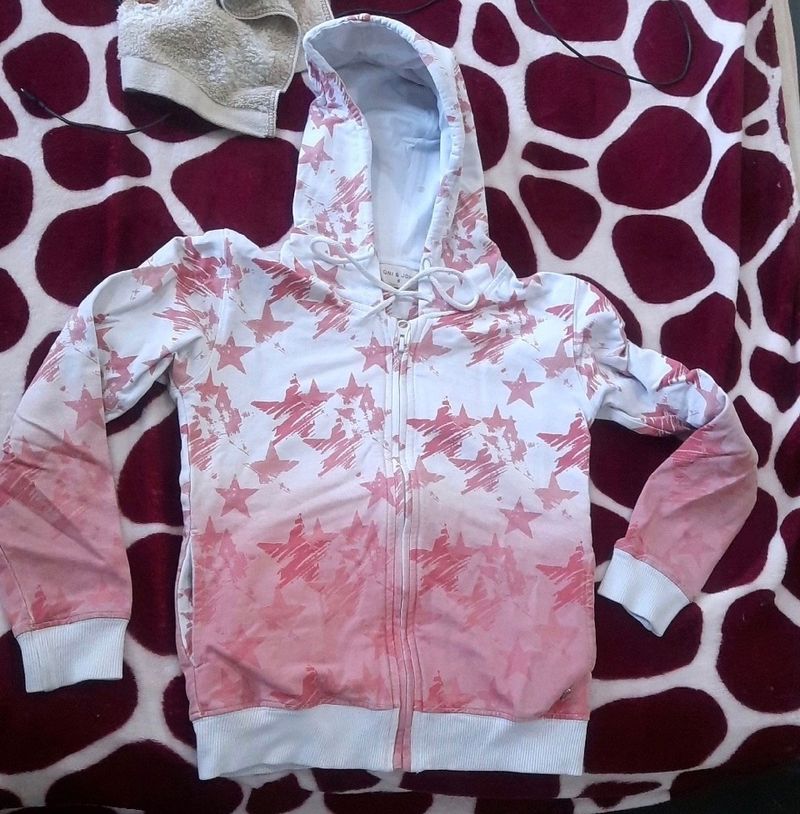 GINI &amp; JONY ZIPPER SWEATSHIRT SIZE 8 for girls Wit