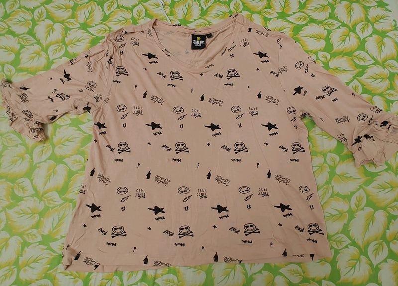 Pink Printed Tshirt