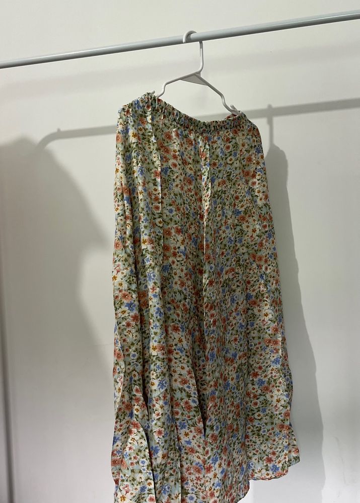 ZARA Floral Skirt