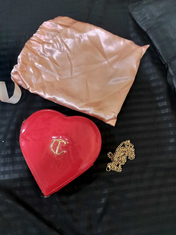 Charlotte Tilbury Red Heart Sling Bag