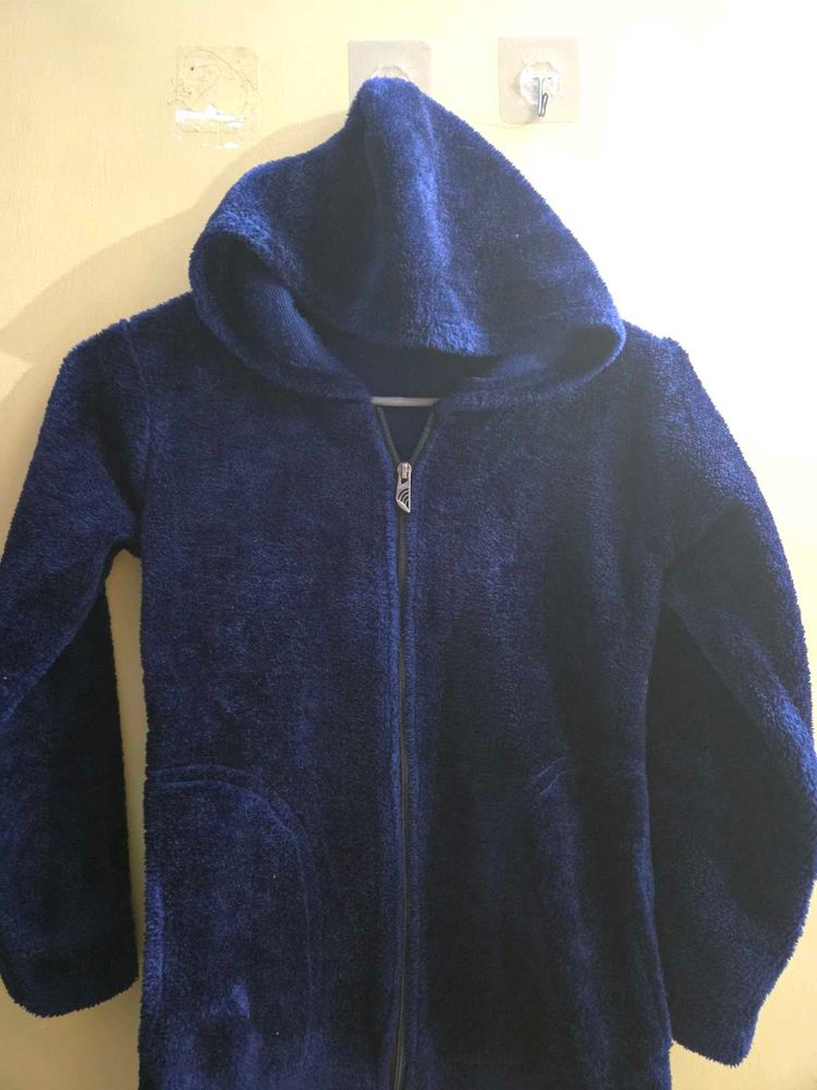 Blue Fleece Hoodie✨️