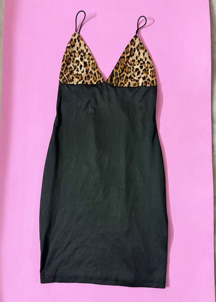 Y2K Leopard Print Dress 🐆⭐️