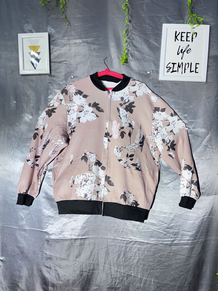 Floral Bomber Jacket