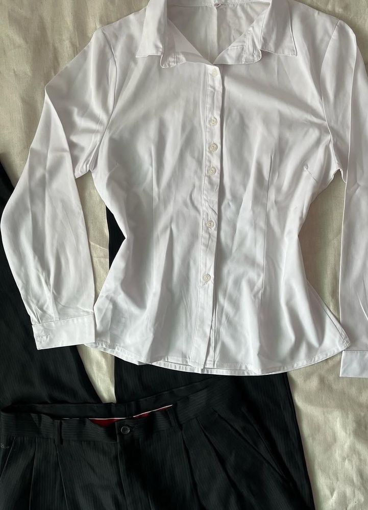 Classic White Button-Down Shirt