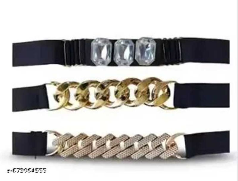 Stylish Elastic Belts with Charms