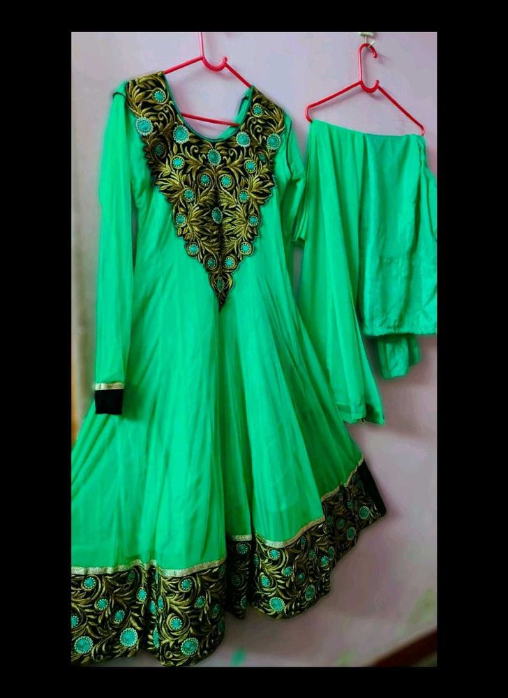Beautiful Green Anarkali Suit 💚