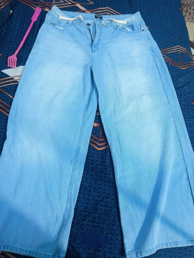 Light Wash Wide Leg Jeans