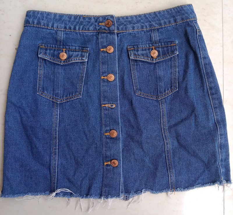 Denim Mini Skirt