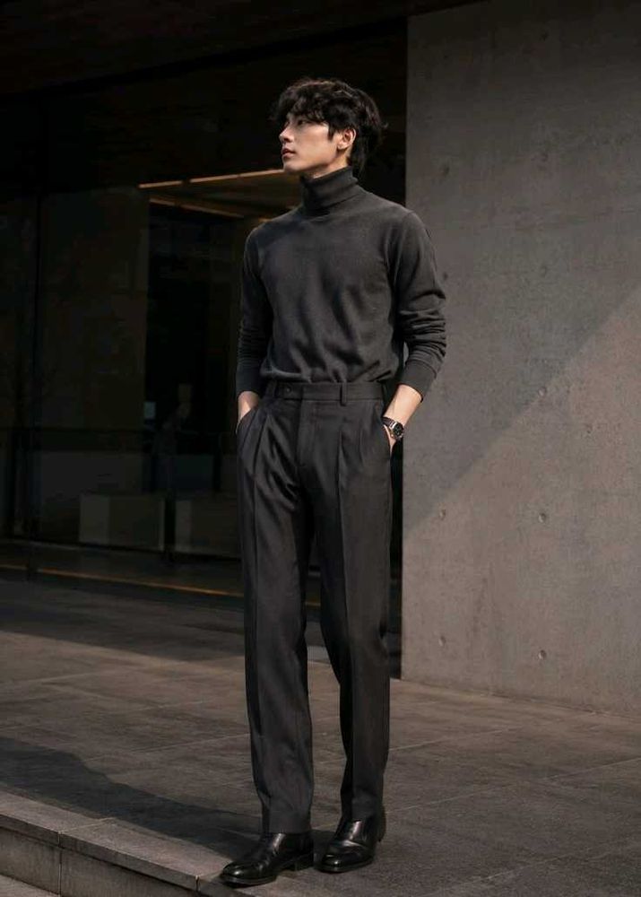 H&amp;M Black Turtleneck Jumper