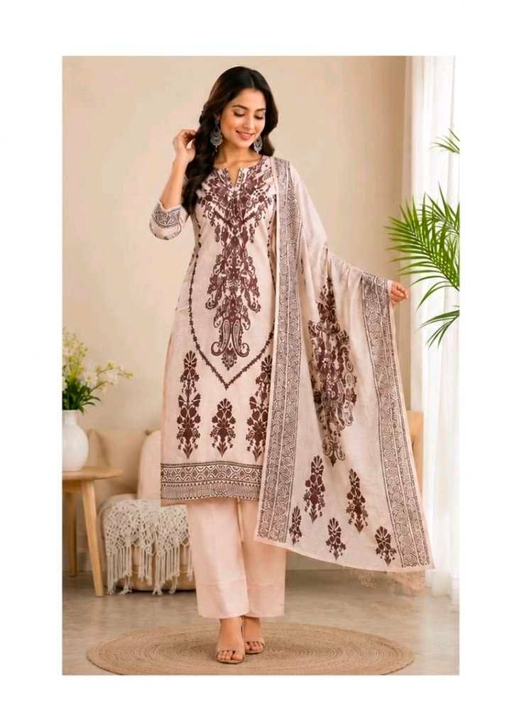 New Elegant Printed Kurta Set with Dupatta