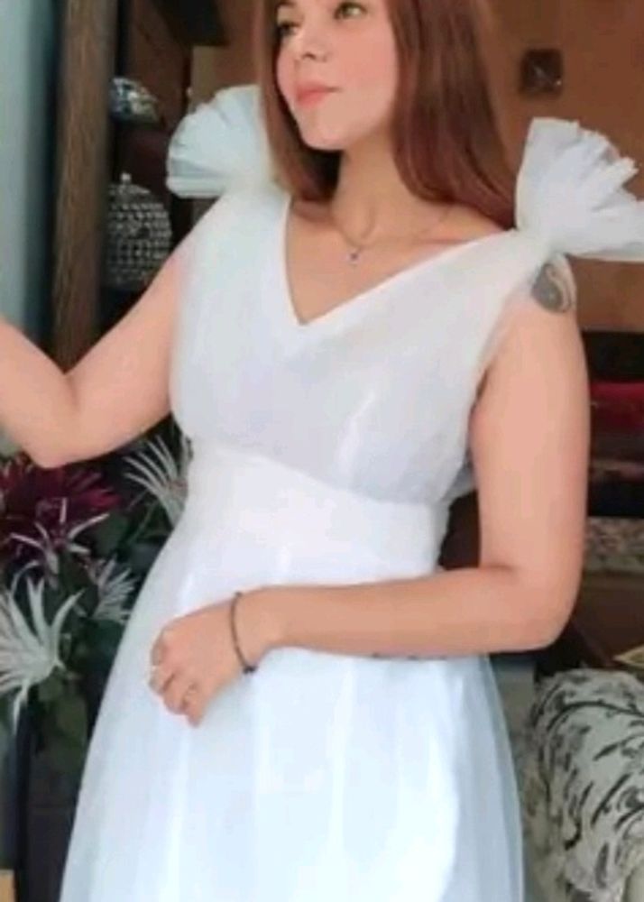 White Tulle Dress